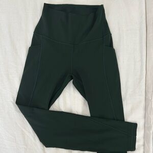 lululemon align w/ pockets, 25” length, size 4, legacy green